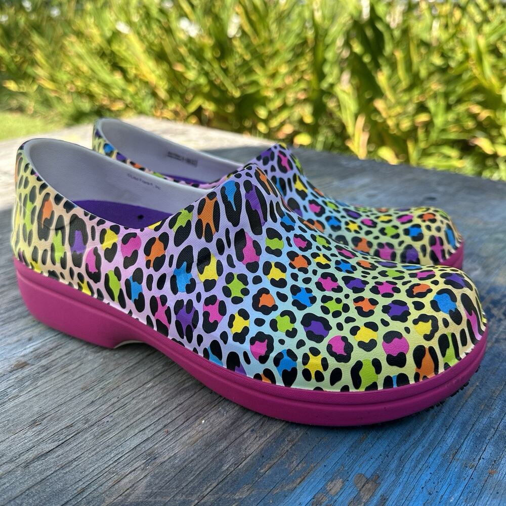 Crocs Lisa Frank Slip Resistant Neria Pro II Clogs Multicolor Women’s 10 - 725